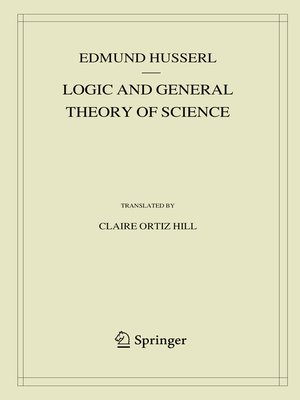 cover image of Logic and General Theory of Science